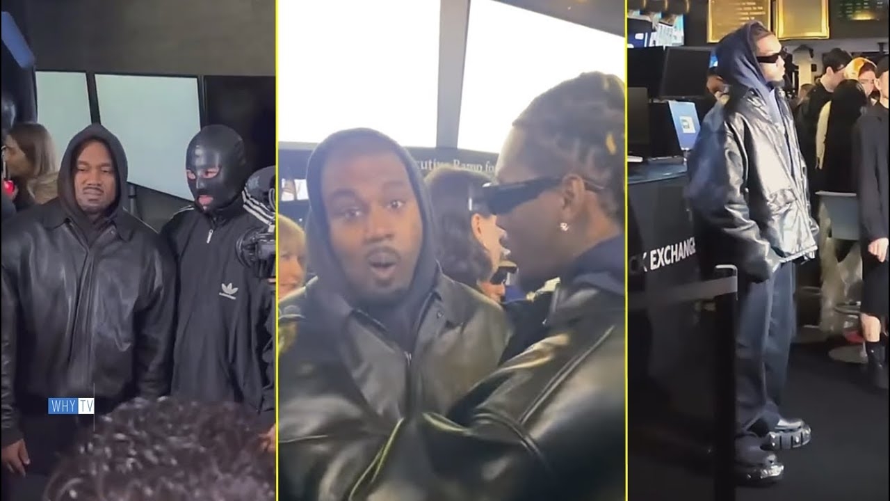 Kanye West, Offset, Megan Thee Stallion And More Reunited At Balenciaga Fashion Show At NYSE