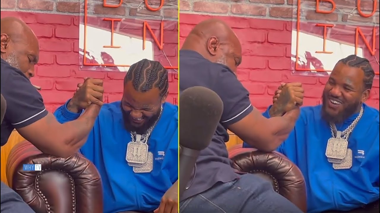 Game Beats Mike Tyson At Arm Wrestling 'I Don't Think He Was Ready For My Strength'