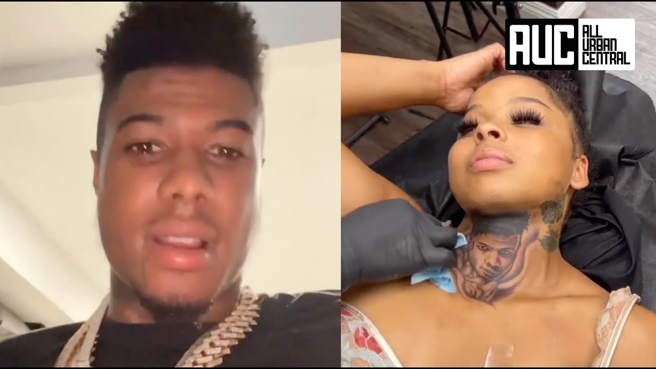 Blueface Responds After ChriseanRock Gets Throat Tattoo Of Him