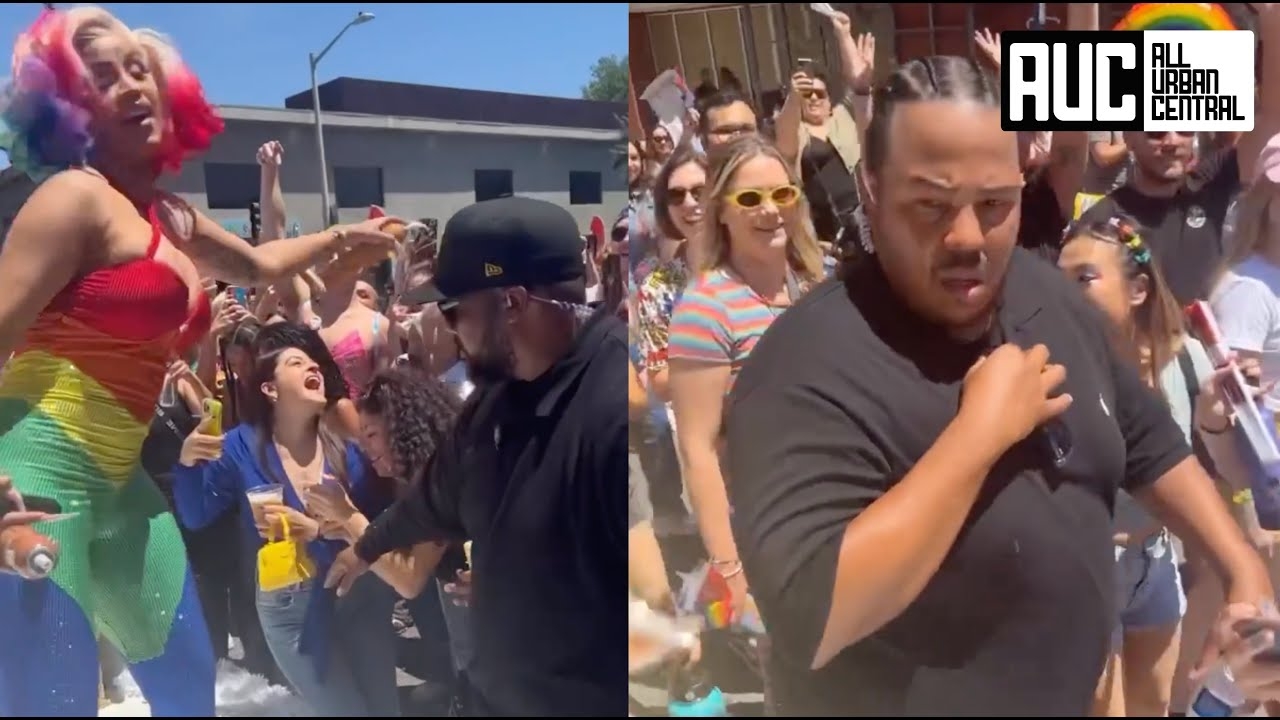 Cardi B Bodyguard On Red Alert Takes No Chances Protecting Her At Parade