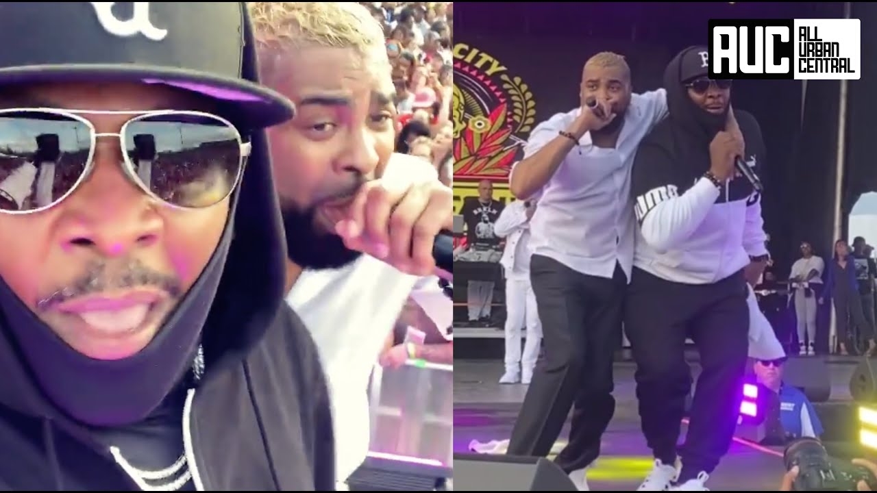 Ginuwine Brings Out Petey Pablo Sings A Duet Together At Festival