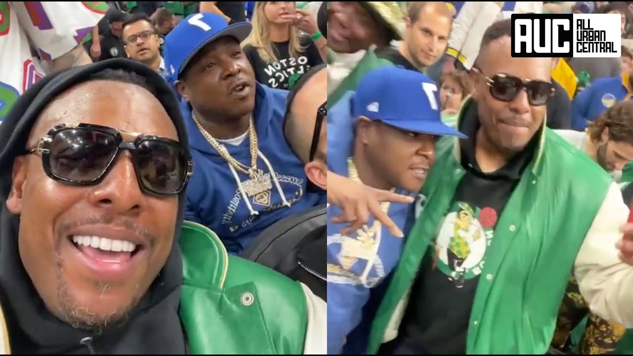 Paul Pierce Pulls Up On Jadakiss At Celtics Warriors Game