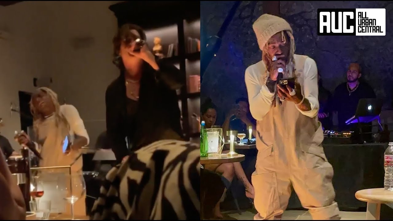 Lil Wayne Forgets His Own Lyrics Has To Google Them While Performing With Robin Thicke