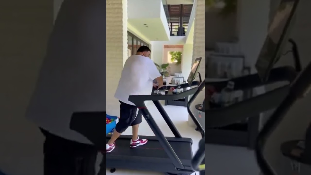 DJ Khaled Almost Wipes Out On The Treadmill