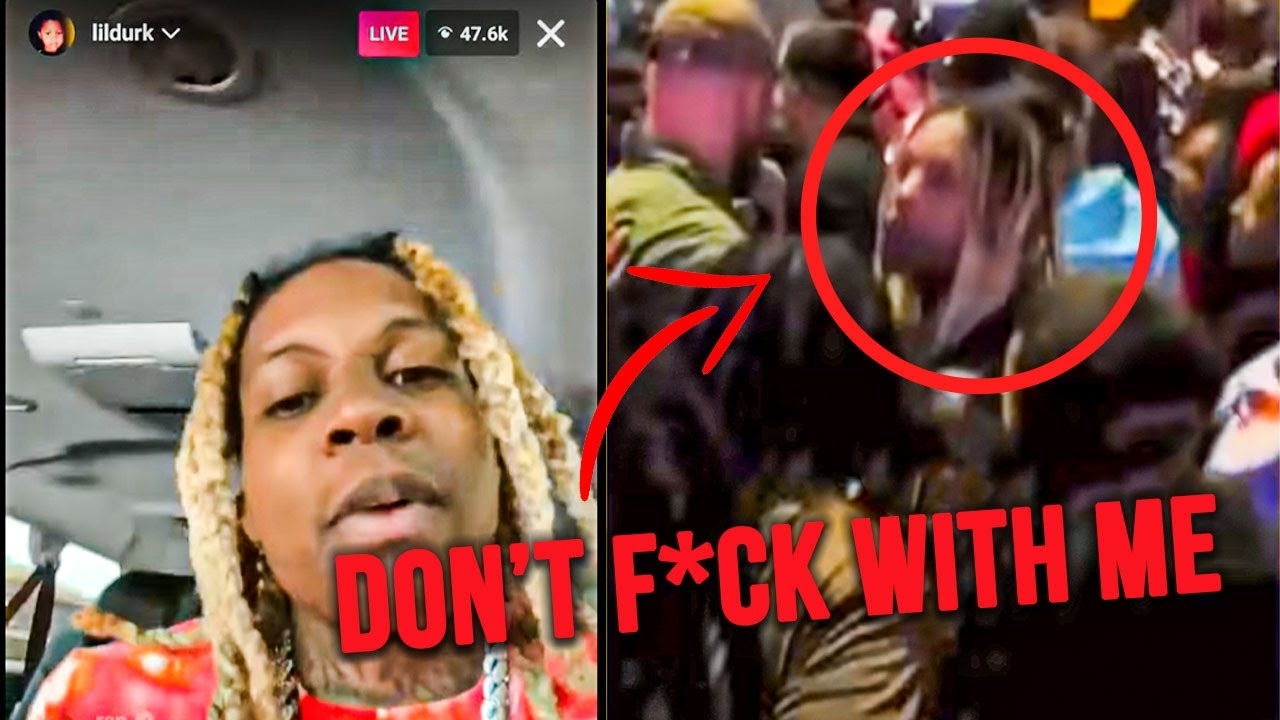LIL DURK AND HIS CREW FIGHT IN THE BACKSTAGE