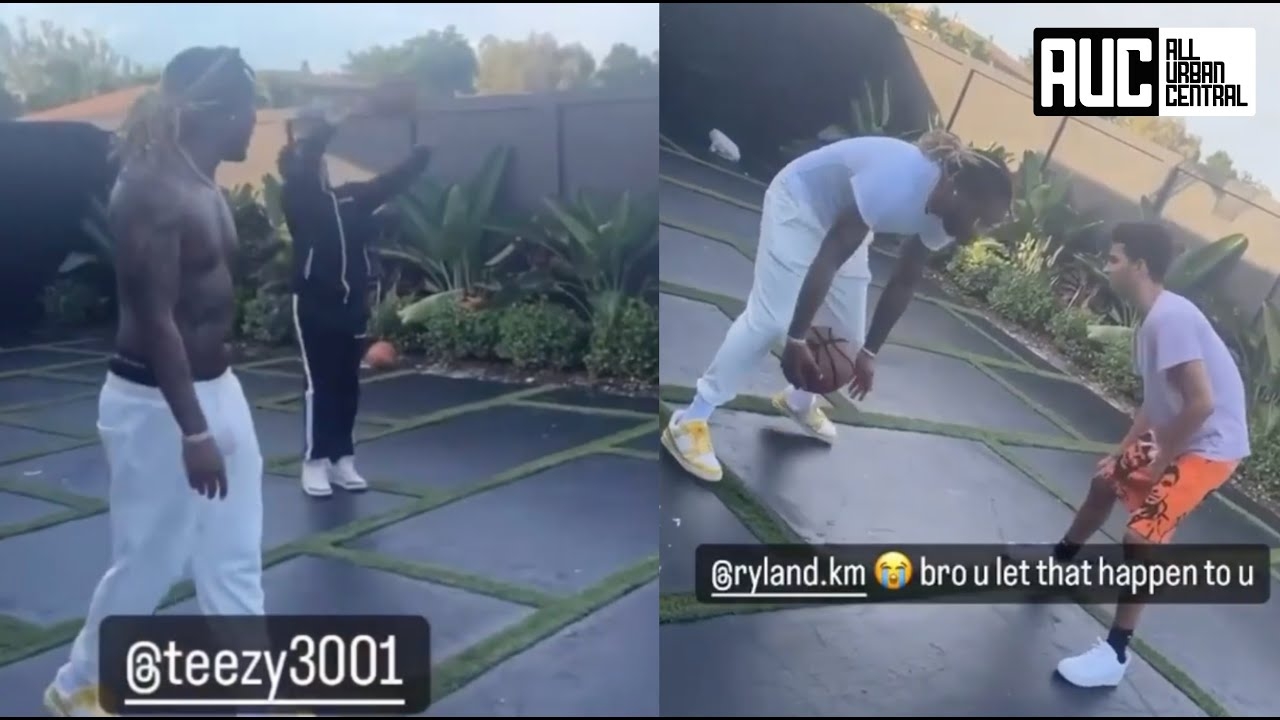 Future Playing Street Ball In $5K Louis Vuitton Sneakers