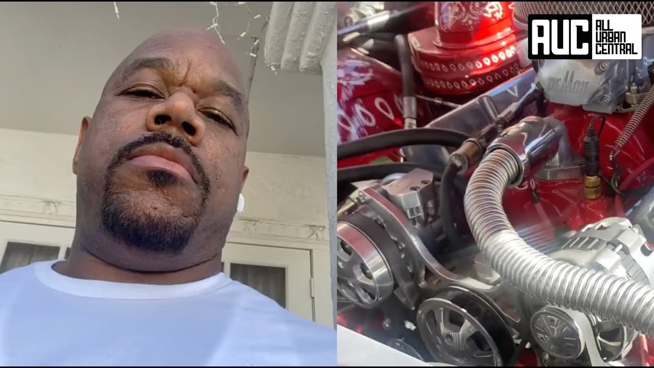 Wack 100 Installs Red Bandana Engine In His Old School Chevy Impala