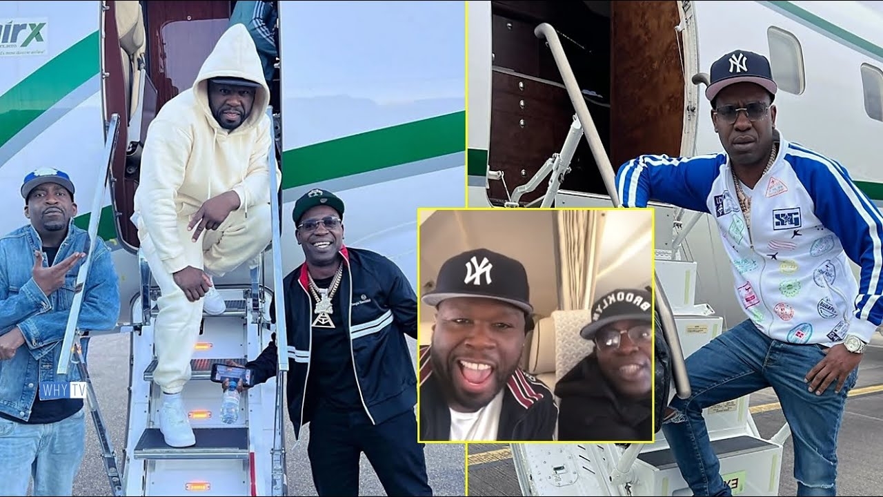 50 Cent, Tony Yayo & Uncle Murda Flying With Private Jet After Paris Show 'Next Stop Norway'