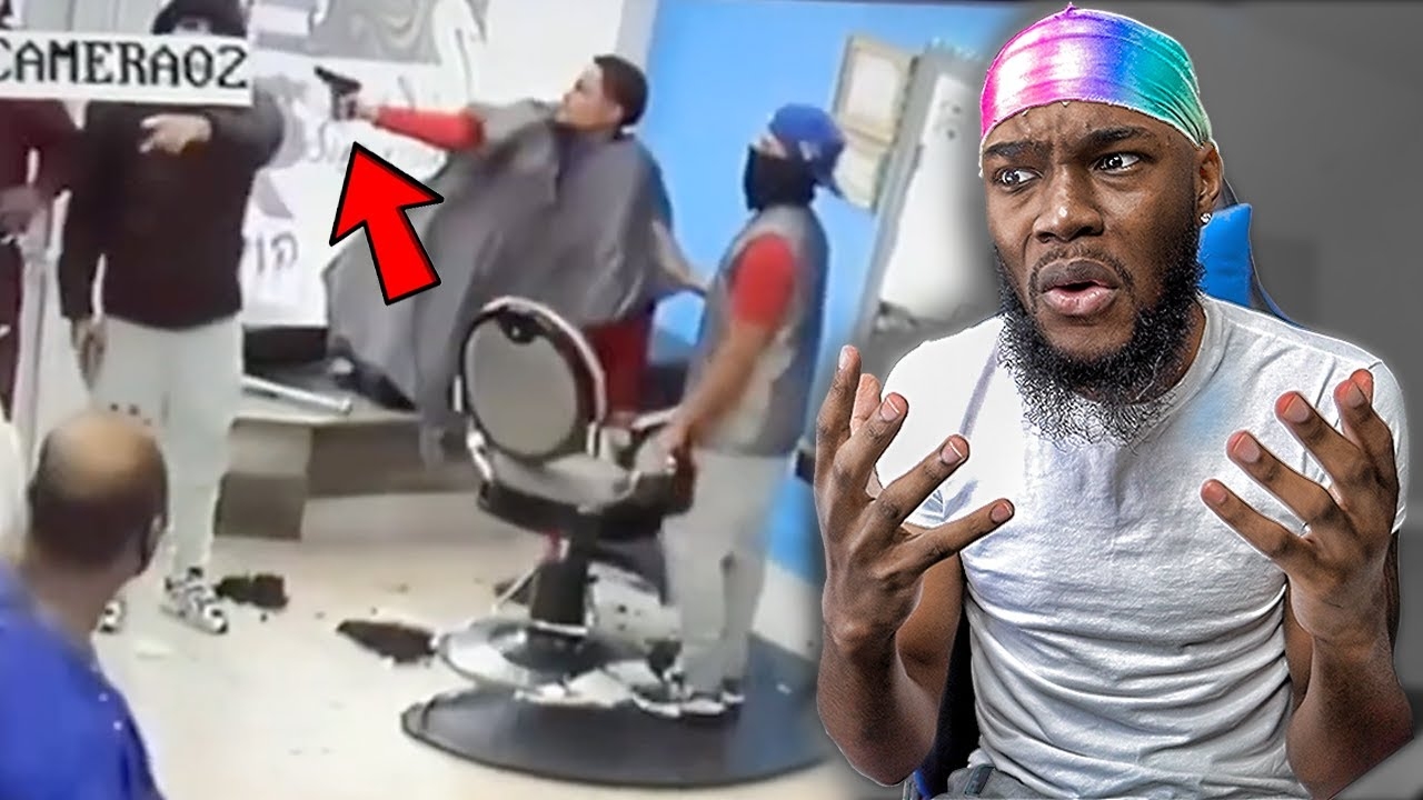 HIS STRAP JAMMED WHEN THE OPPS CAUGHT HIM LACKING AT THE BARBERSHOP