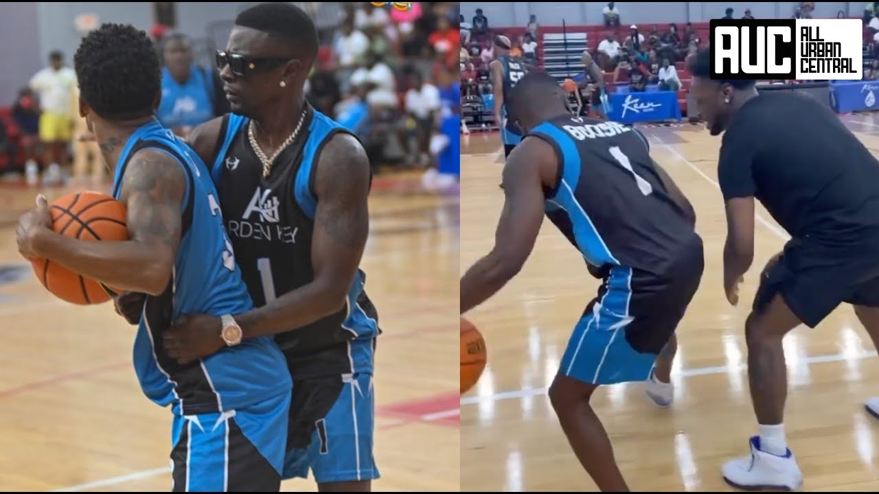 Boosie Breaks Funny Marco Ankles At Celebrity Basketball Game