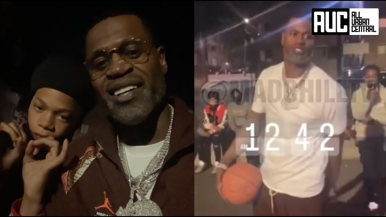 Stephen Jackson Goes To O-Block With All His Jewelry On Hoops With Goons On 64th