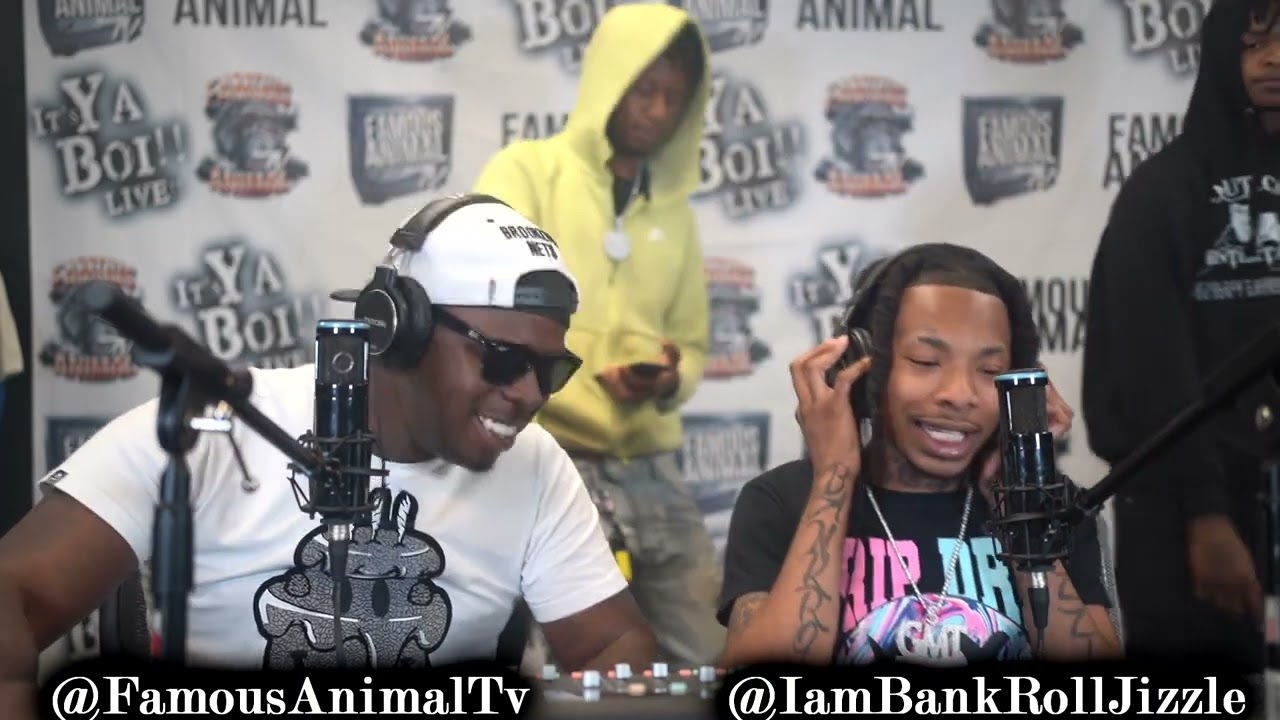 Memphis Rapper Bankroll Jizzle Stops by Famous Animal Tv then Hits Hot Freestyle for The Streets