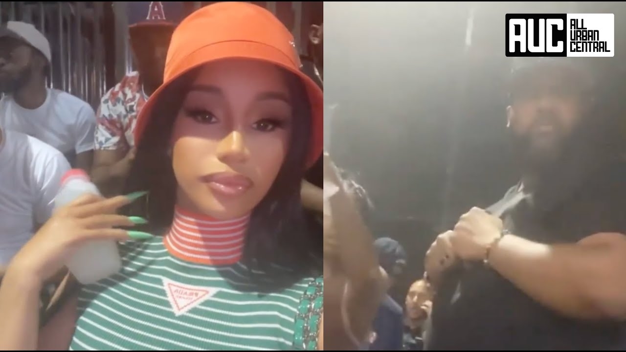 Cardi B Goes To A Streetball Game At Dckyman Her Security On Red Alert