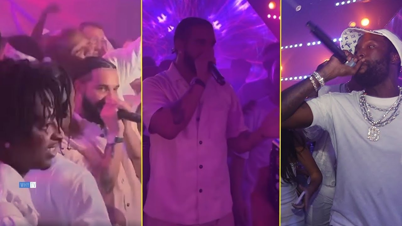 Drake, 21 Savage And Meek Mill Performing At Michael Rubin White Party 'Party With Hip-Hop Elite'