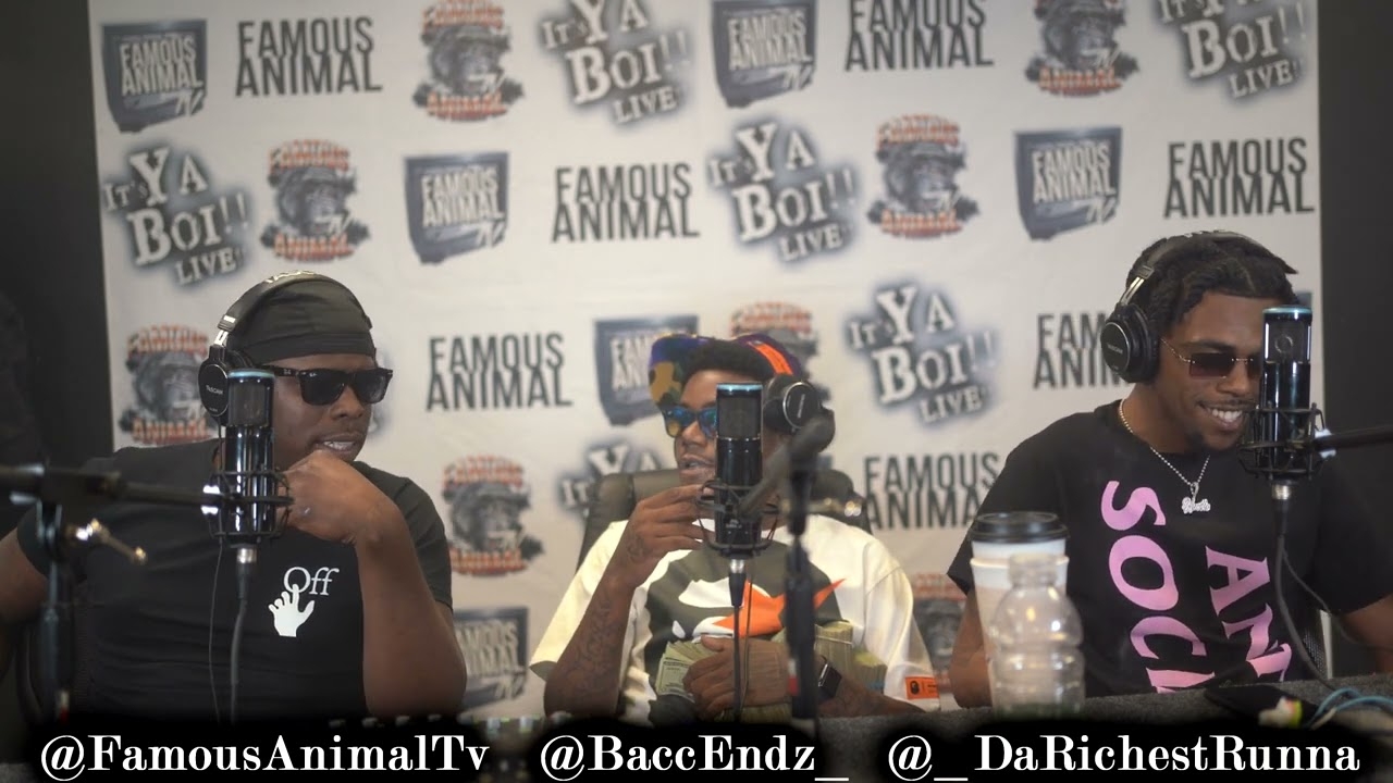 Memphis Rappers BaccEndz Bo & DaRichest Runna Stops by Drops Hot Freestyle on Famous Animal Tv
