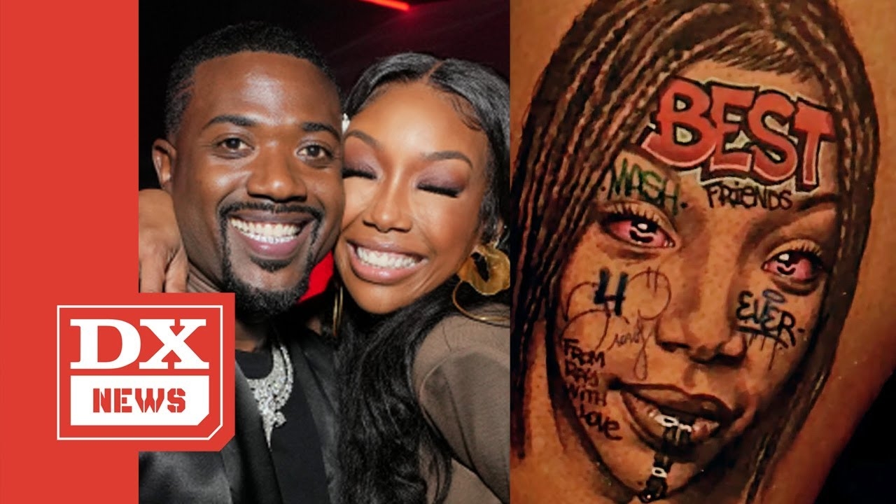 Ray J Gets Strange Tattoo of Sister Brandy