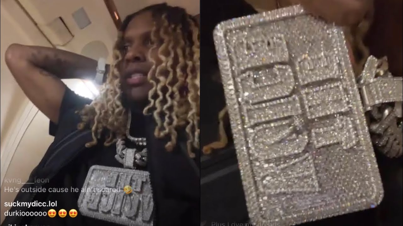 Lil Durk Can't Stop Showing Off His $800K The Voice Chain On OTF Jet