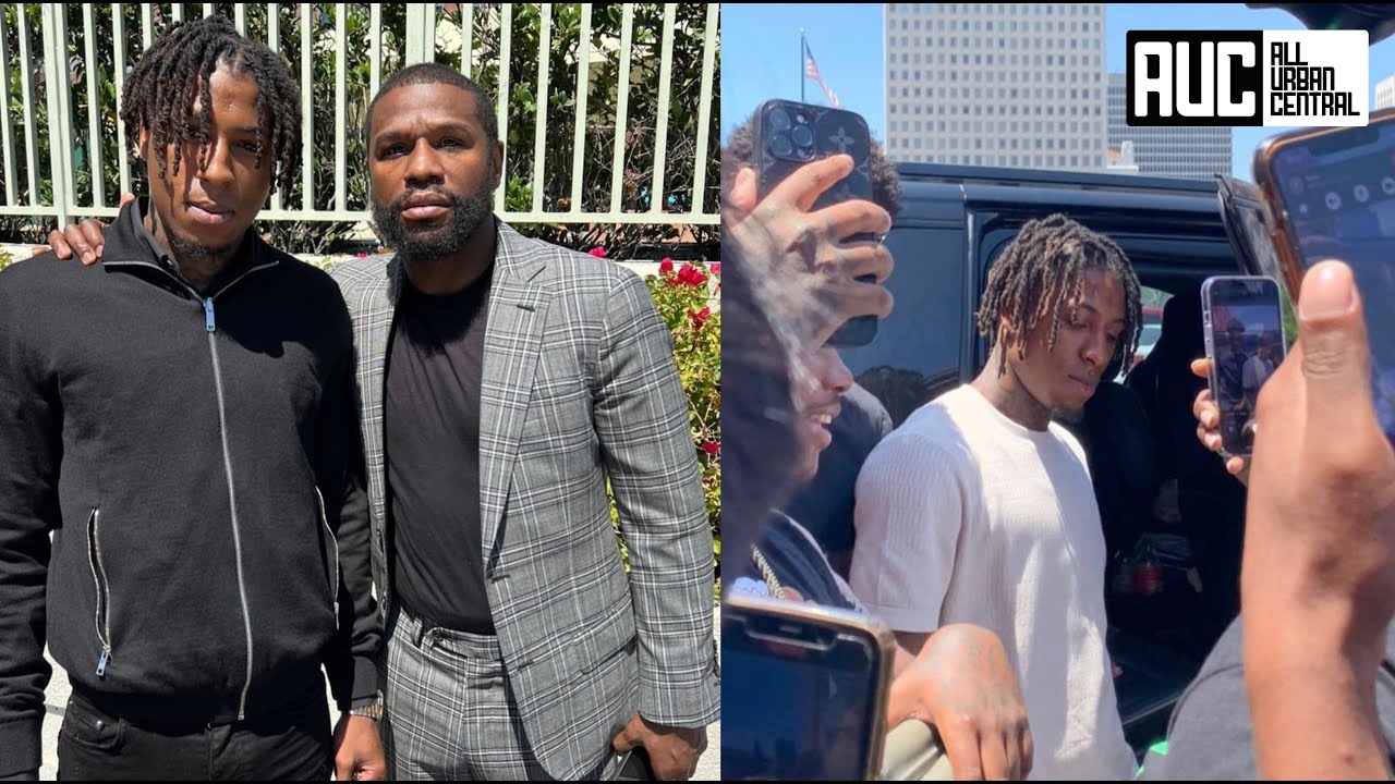 NBA YoungBoy Meets With Floyd Mayweather After Running From Fans At Court