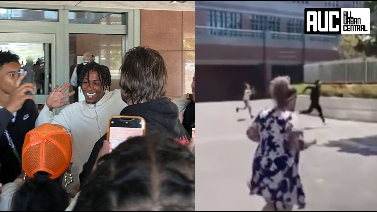 NBA YoungBoy Gets Chased By Fans After Leaving Trail