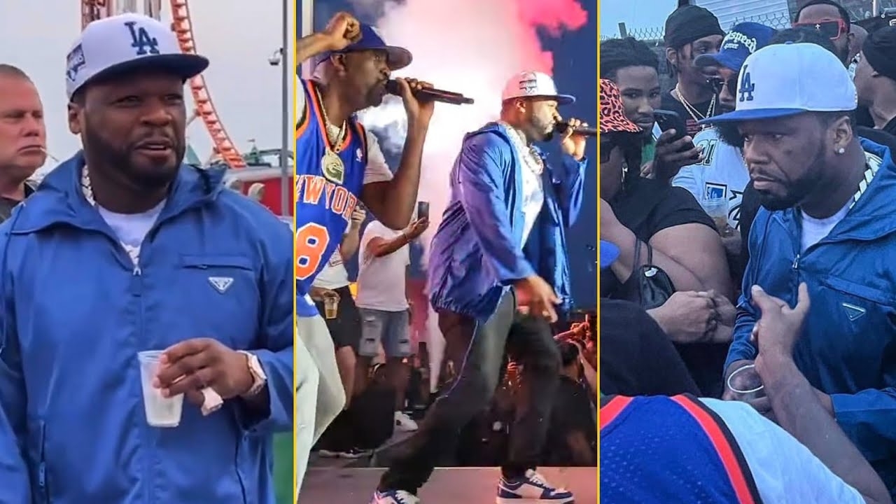 50 Cent Reunited With Treach, Tony Tayo, Uncle Murda And More At Dj Self Block Party In NY