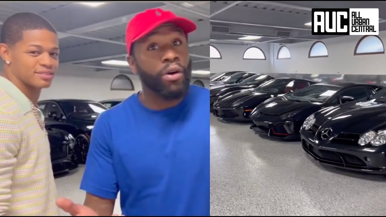 Floyd Mayweather Gives YK Osiris A Tour Of His $20M Car Collection