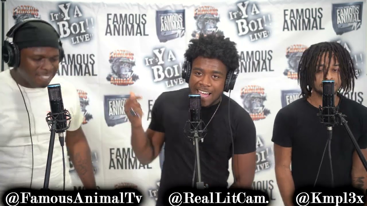 Birmingham Rappers Lit Cam & Kmp13x Stops by Drops Hot Freestyle on Famous Animal Tv