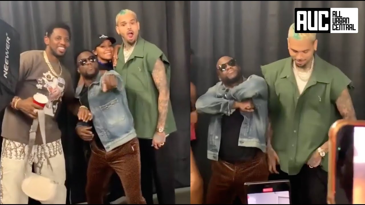 Kevin Hart Crashes Chris Brown's Meet And Greet With Fabolous