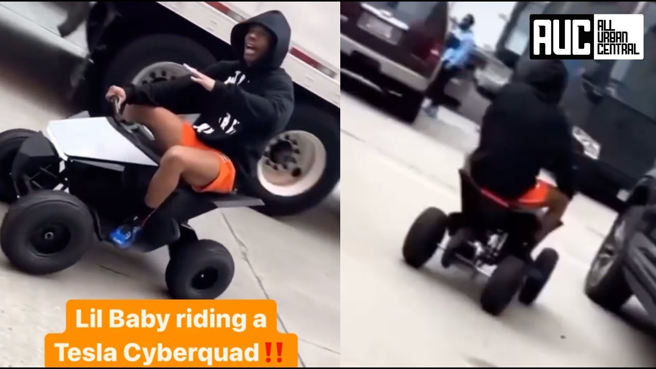 Elon Musk Blesses Lil Baby With A Tesla Cyberquad ATV