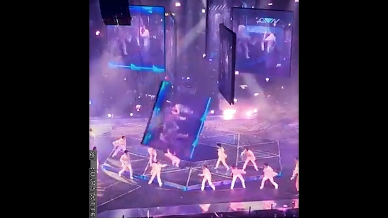 Giant Screen Falls On Dancers During Hong Kong Pop Concert! #shorts