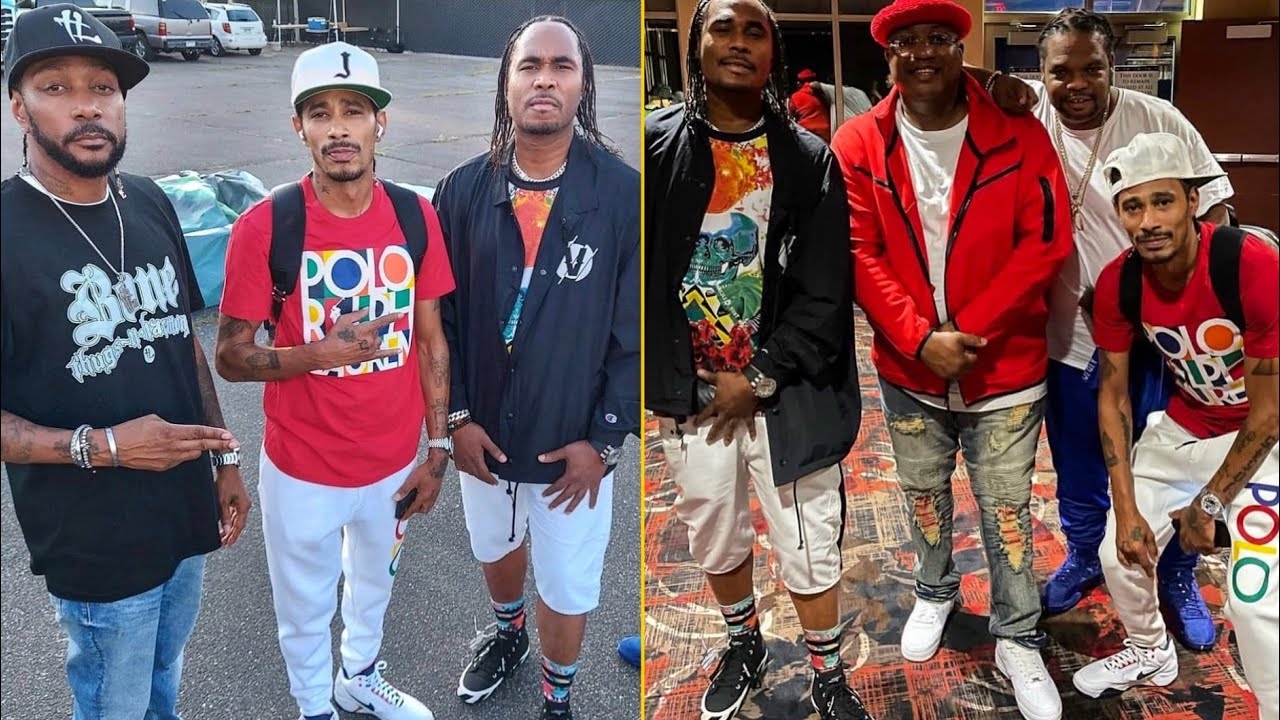 E-40 And Bone Thugs Reunited Last Night After The Show 'Flesh N Bone Shooting New Music Video'
