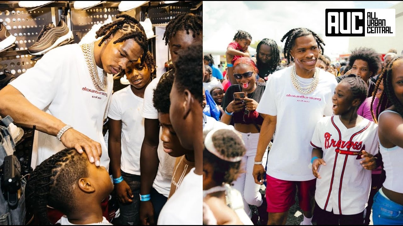 Lil Baby Buys Out Footlocker Store Gives Out Free Shoes To Kids