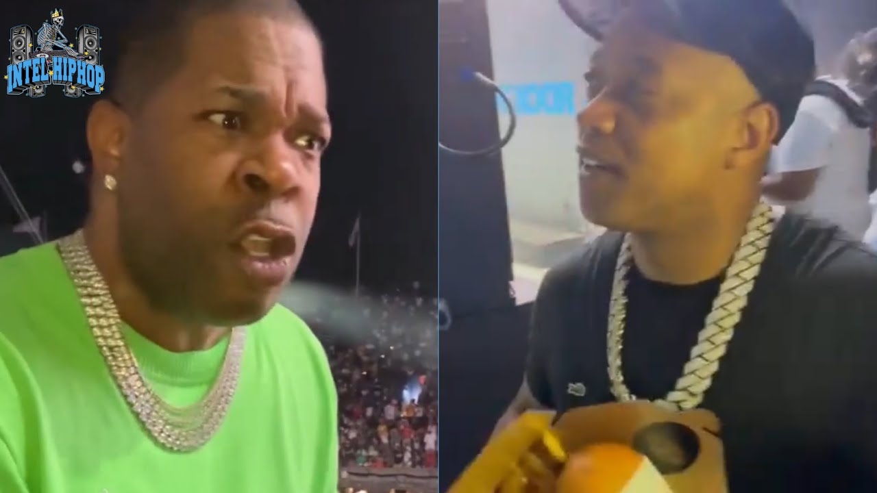 Busta Rhymes warns guy to fork over his Bun B “Trill Burger” before it goes left!