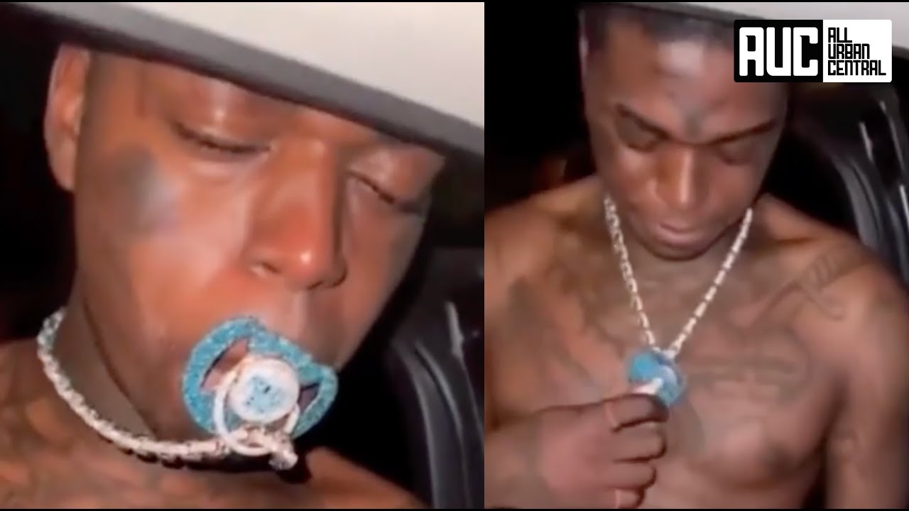 Kodak Black Gets Diamond Pacifier Chain Before DaBaby And Lil Baby