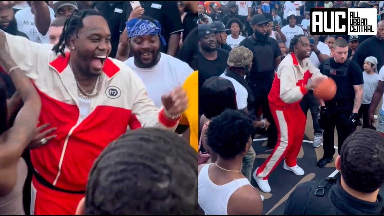 Fivio Foreign Throws A Block Party Shuts Down Rucker Park