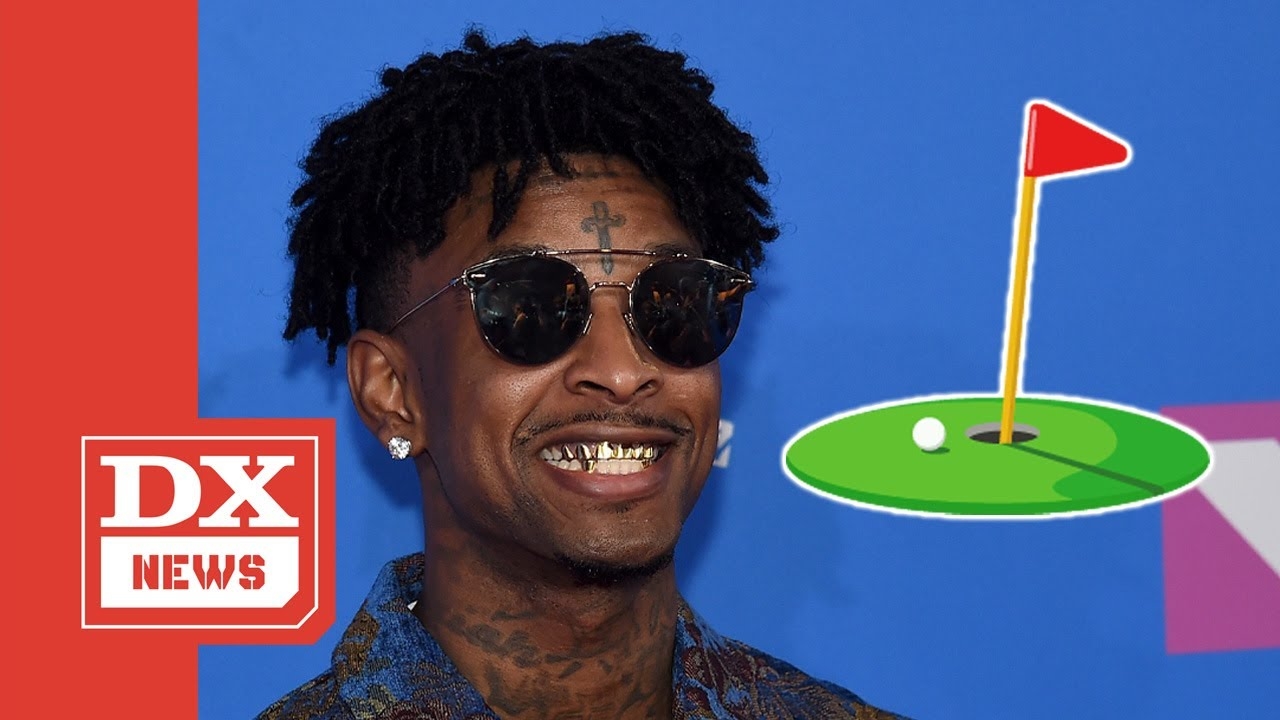 21 Savage Being Called “Tiger Hood” After Showing Off Golf Skills