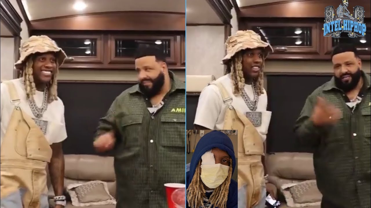 Lil Durk links up with Dj Khaled at video shoot After recovering from his eye injury