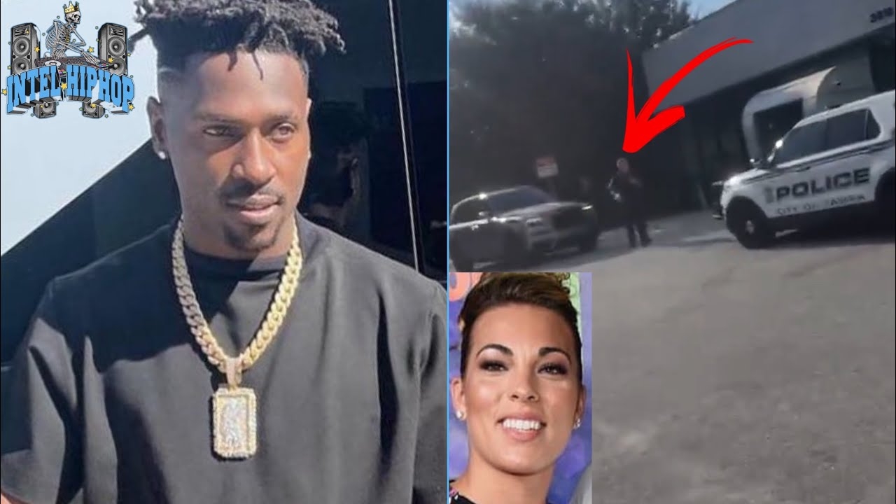 Antonio Brown stops his ex wife Chelsie from stealing his Rolls Royce truck with police!