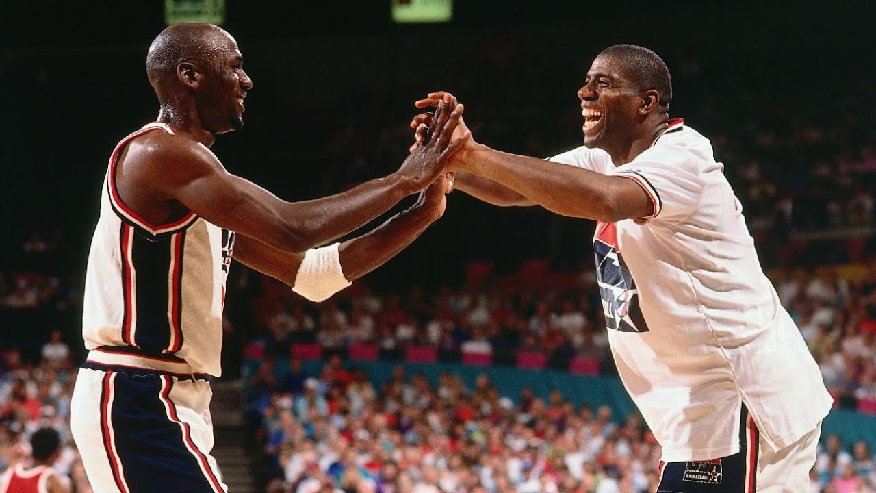 The Time Magic Johnson TRASH TALKED Michael Jordan During THE 1992 Dream Team! CRAZY 360 DUNK!!??