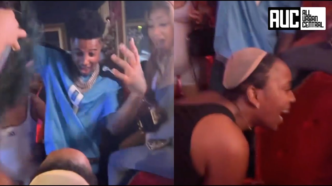 Blueface Snatches Weave Off Fans Head After ChriseanRock Two Pieced Him