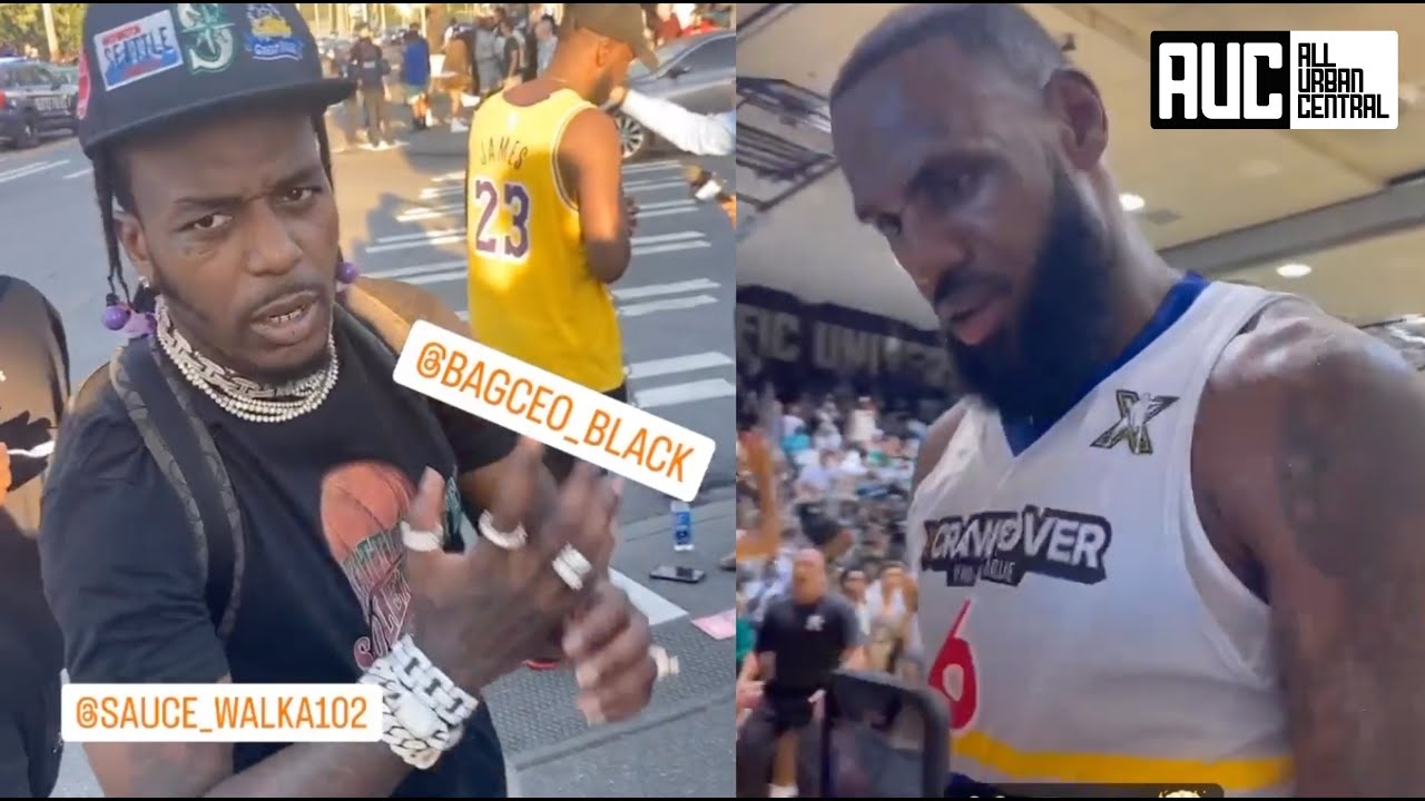 Sauce Walka Pulls Up On Lebron & Paolo Banchero At Crawsover League in Seattle