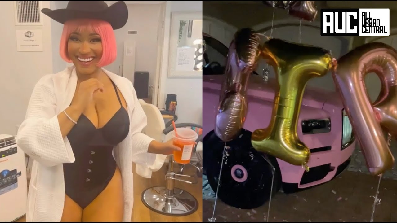 Nicki Minaj Husband Surprises Her With A Rolls Royce Truck For Making Billboard #1