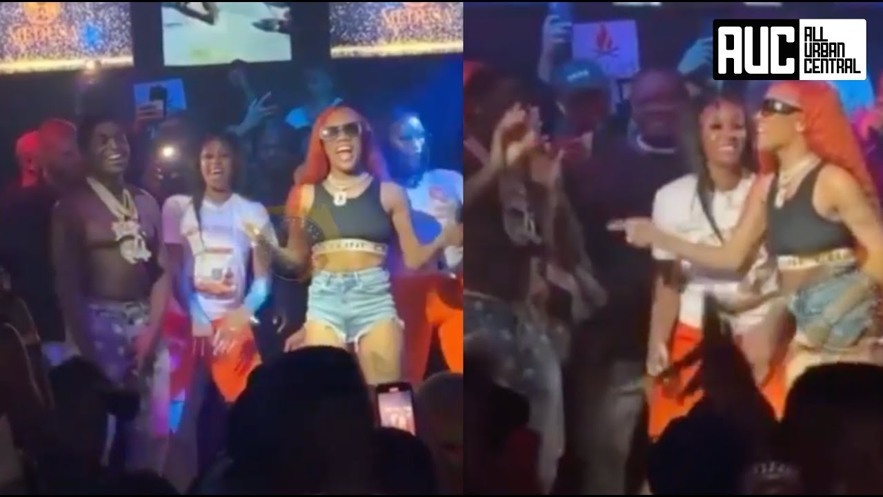 Glorilla Teaches Kodak Black How To Do "FNF" Dance