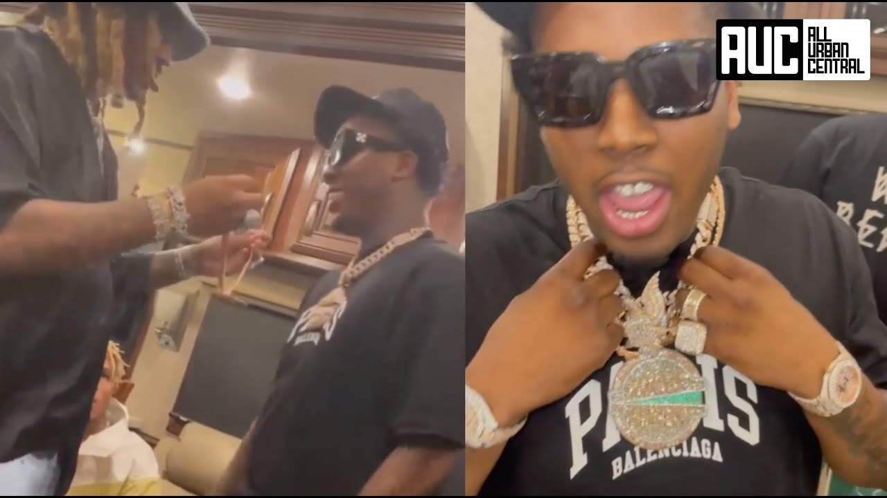 Future Blesses Boston Richey With A Diamond FBG Chain For Staying Solid Since Day 1