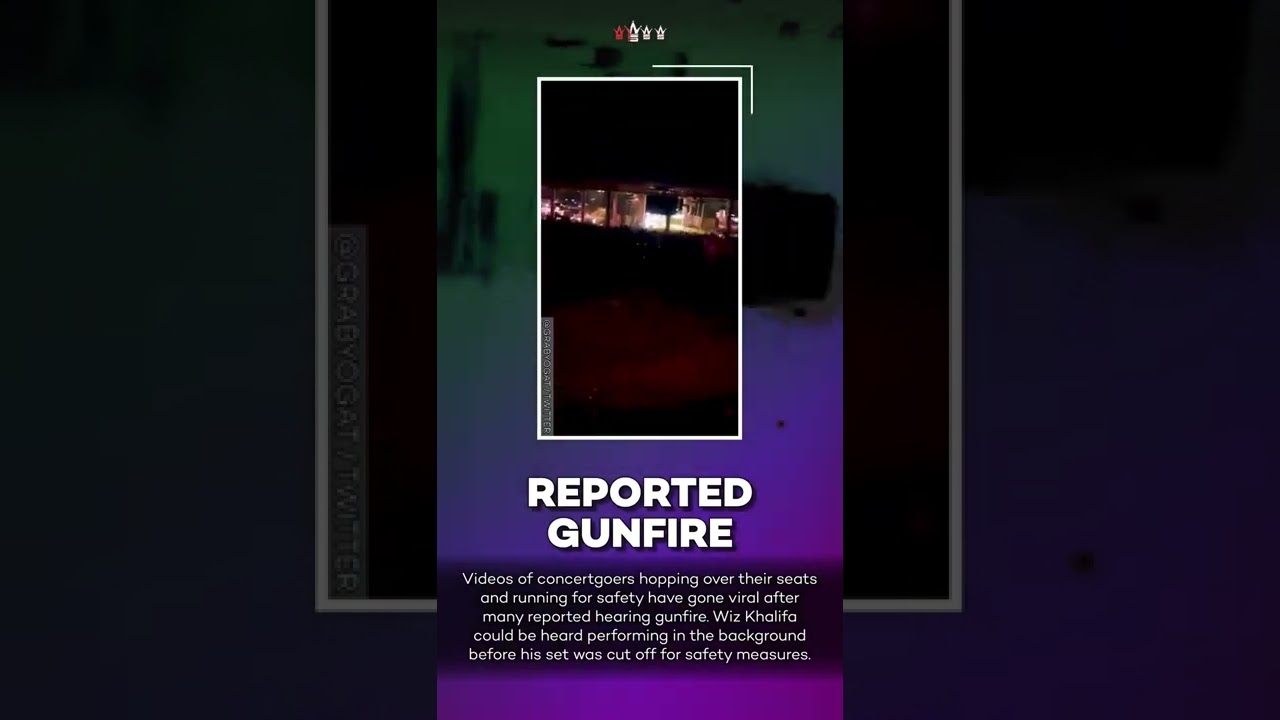 Reported Shooting Causes Panic at Wiz Khalifa’s Concert in Indiana! #shorts