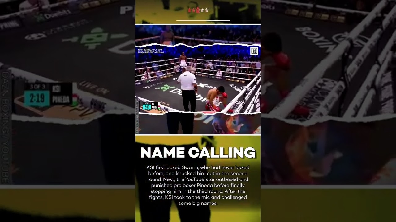 KSI Calls Out Andrew Tate After Winning 2 Fights in 1 Night! #shorts