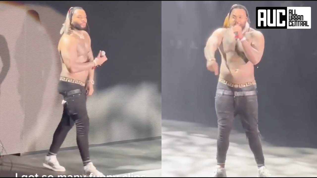 Kevin Gates Jeans So Tight He Can Barely Walk At ATL Concert