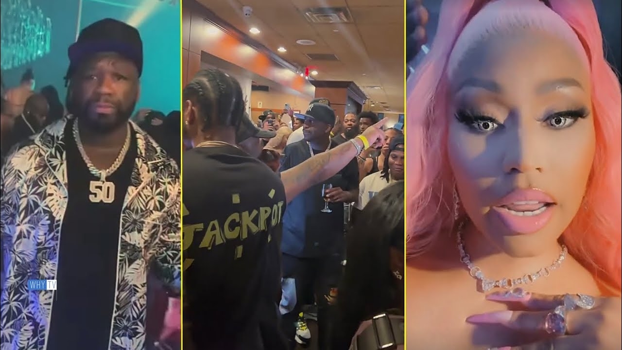 50 Cent, Tony Yayo And Trey Songz Reunited In Club, Nicki Minaj Sends Message To Eminem & Kanye West