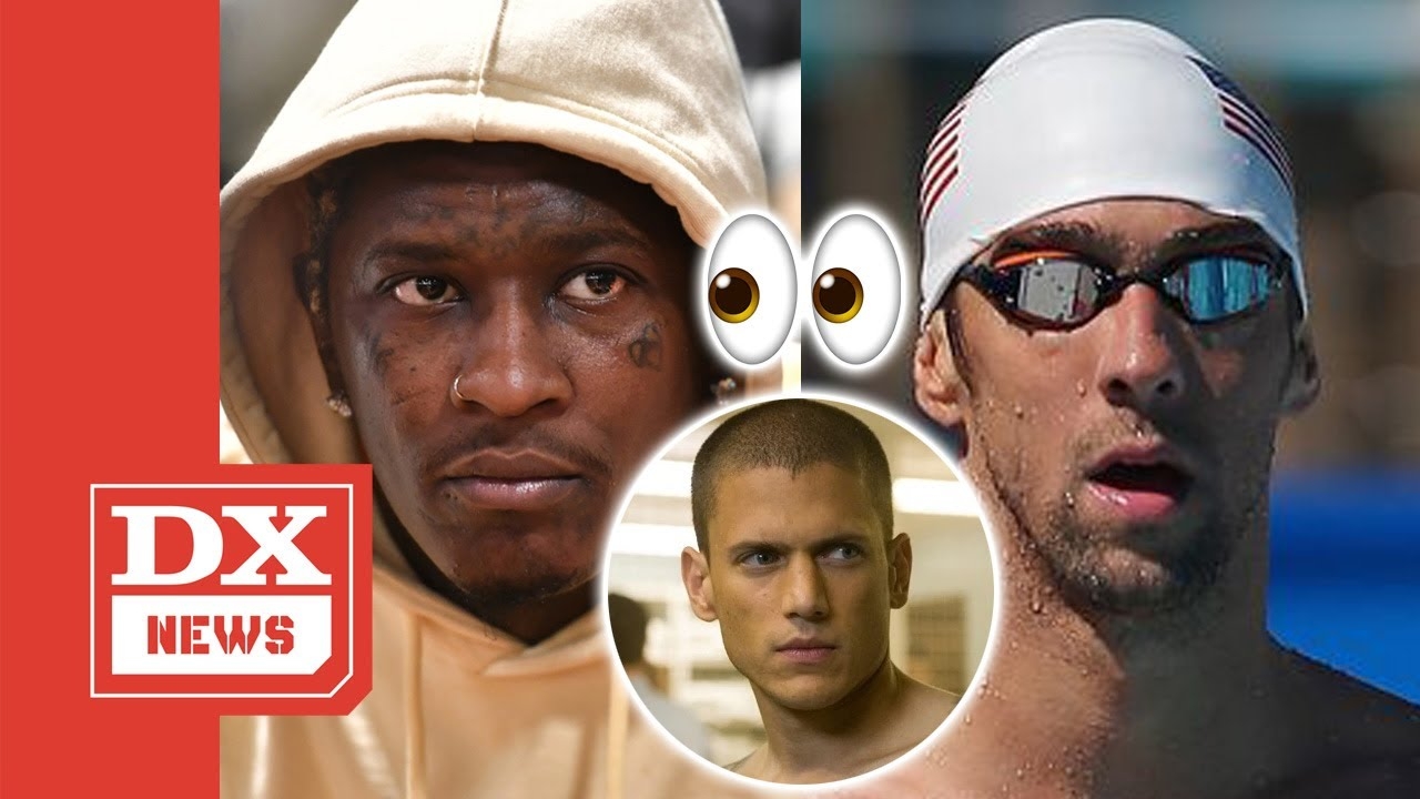 Young Thug Calls On Michael Phelps - Fans Think He’s Planning A Michael Scofield Prison Break