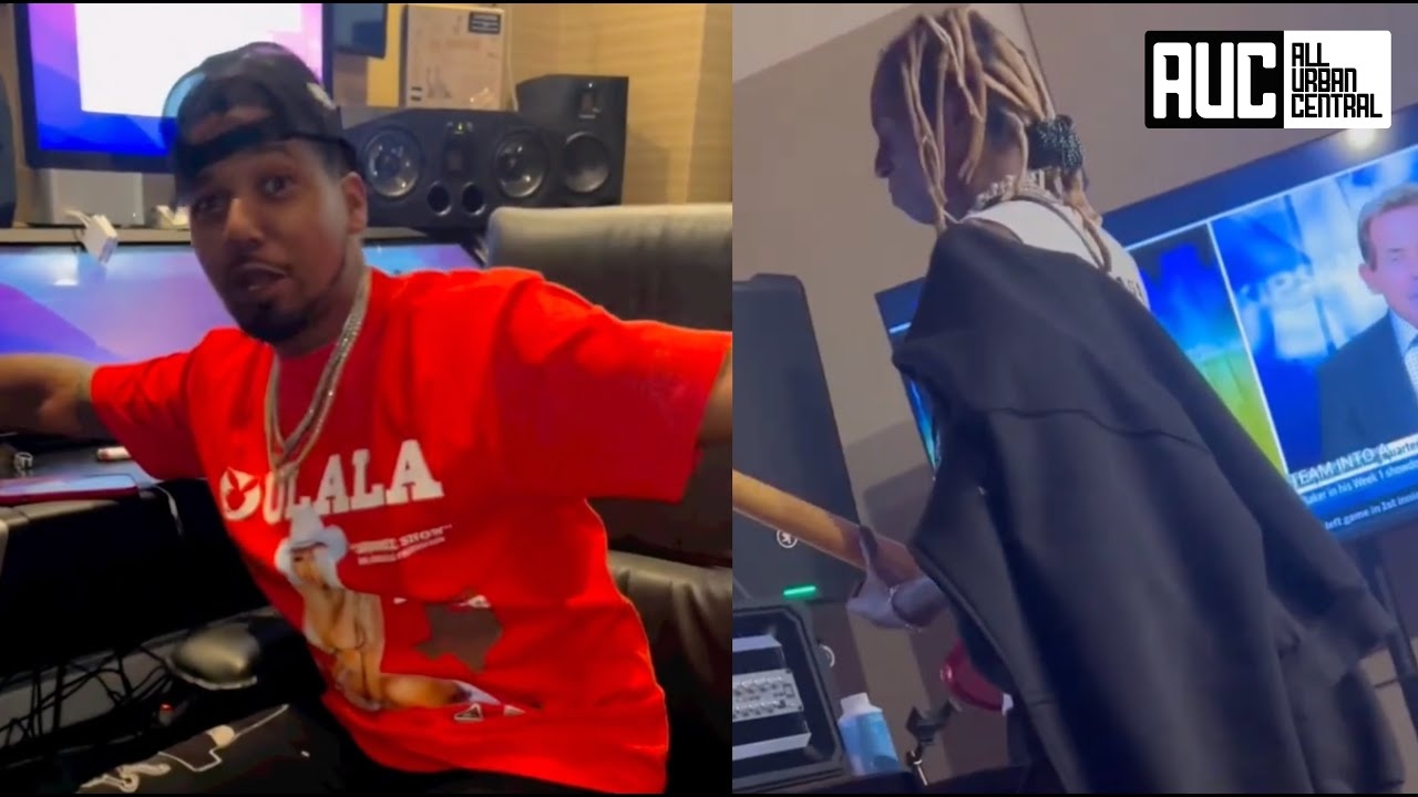 Lil Wayne Pulls Up On Juelz Santana Studio Session With A Guitar