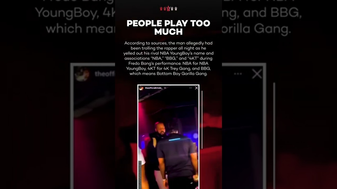 Fredo Bang & His Crew Allegedly Jump A NBA YoungBoy Fan! #shorts